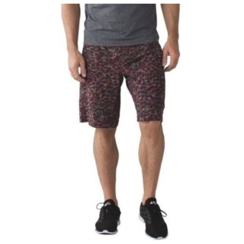Lululemon Pull-On Casual Shorts Abstract Leopard Print‎